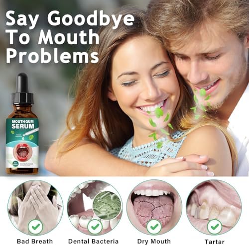 Gum Restore Drops for Receding Gums, Fast-Acting Gum Treatment, Soothes Gums & Promotes Regrowth, Reduce Dry Mouth and Bad Breath