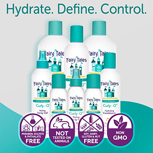 Fairy Tales Curly Q Kids Conditioner - Hydrating for Curly and Multi-Cultural Hair Types, Paraben-Free, Sulfate-Free, Gluten-Free, Nut-Free - 32 oz