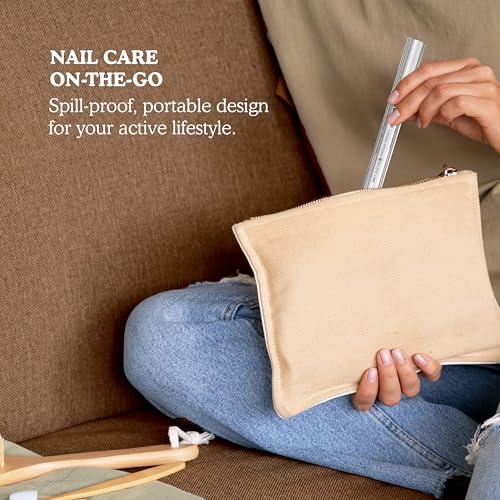 Nail Strengthening & Repair Gel, Restores Brittle Nails from Damage Caused by Manicures & Harsh Environments, Infused with 94% Walnut Extract, Honey Colored