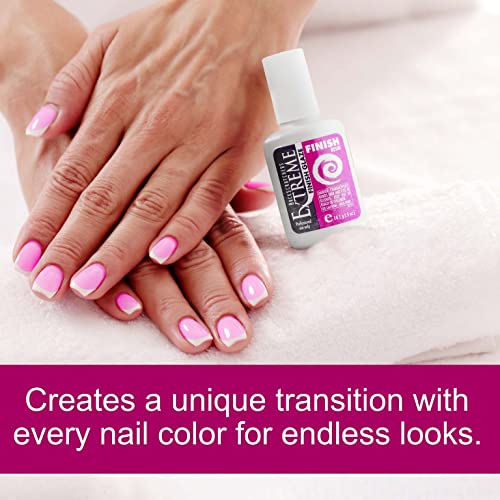 BACKSCRATCHERS Extreme Glaze - Coat Nails Resin For Acrylic Dipping Powder - Quick Dry Artificial Nail Tips Adhesive (Finish Glaze)