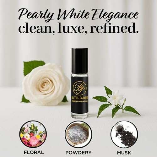 Comparable to White Linen Alcohol-Free Perfume Oil for Men & Women – Long Lasting Fragrance, 98% True-to-Scent, Clean Perfume, Travel Size Roll-On Glass Bottle – 8ml, Floral, Powdery, Green