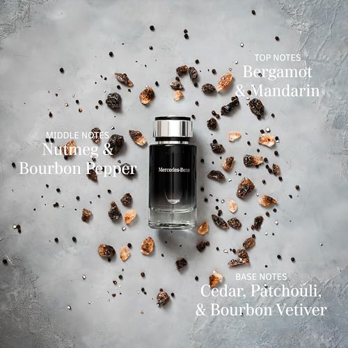 Mercedes-Benz Intense Men's Eau De Toilette - Bold, Spicy, Woody Aromatic Fragrance, 8.1 Oz