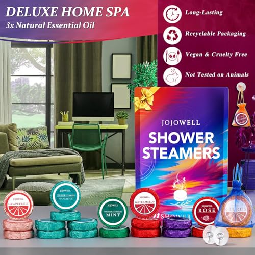 Shower Steamers Aromatherapy - 21Pcs Birthday Gifts for Women, Wife, Mom, Essential Oil, Nasal Relief, Self Care Home Spa Gifts for Women, Teacher Appreciation Gift for Her