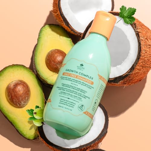 Nature Spell Hair Growth Shampoo and Conditioner Set 10.14 Fl Oz x 2 – Growth Complex Sulphate Free Shampoo and Conditioner Set – Improves Strength, Shine & Volume
