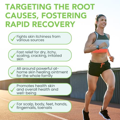 THENA Athlete’s Foot Treatment Balm Extra Strength with Tea Tree Peppermint Neem, Powerful Natural Anti-Itch Foot & Skin Cream Soothes & Relieves Itchy, Dry, Cracked Feet, Heels, Toenails, Jock Itch