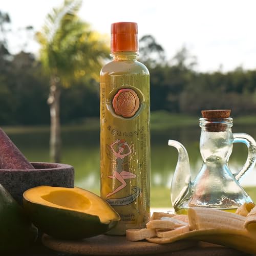 Tratamiento Natural Intensivo Plex con Banana, Aguacate y Argan,Sin Dimethicone ni silicon 400 ml., green