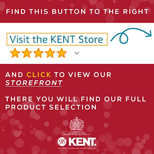 Kent 16T-16TG Fine Tooth and Wide Tooth Comb for Daily Grooming, Handmade Styling Comb for All Hair Types, Styling and Detangling Combs for Men and Women