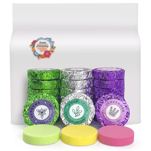 Shower Steamers Multi-Quantity Packed (45PCS) Women/Men Gift Set–Lavender, Verbena, Eucalyptus Aromatic Shower Bombs, Individually Wrapped Tablets for Mother's Day & Anniversaries