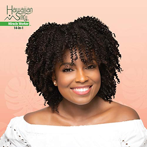 Hawaiian Silky 14-in-1 Miracle Worker 16 oz, Keratin Leave-In Conditioner (Pack of 2)