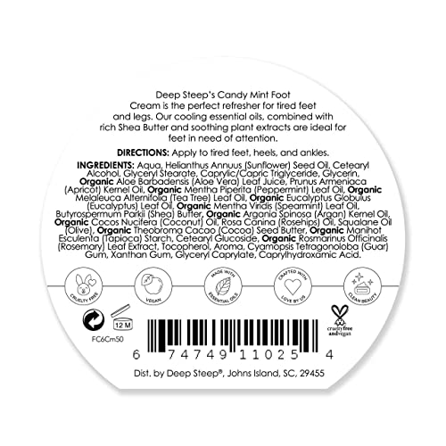 Deep Steep Candy Mint Foot Cream, 6oz