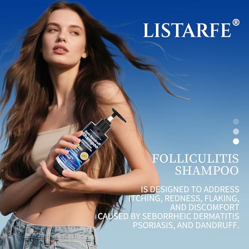 Dandruff Shampoo for Men and Women, Anti-Fungal Shampoo for Psoriasis & Seborrheic Dermatitis – Scalp Treatment for Itching, Flaking & Redness Relief, 300ML