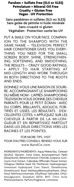 R+Co Television Perfect Hair Conditioner | Body + Shine + Smoothing for All Hair Types | Vegan + Cruelty-Free |