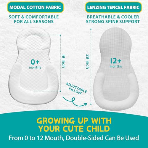 Baby Lounger Baby Nest Newborn Snuggle Nest Sleeping Bed Cover for Co Sleeping Bed Adjustable Infant Floor Loungers for Travel