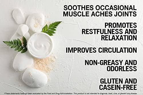 Kirkman – Epsom Salt Cream – 4oz Cream – Gluten Free – Casein Free