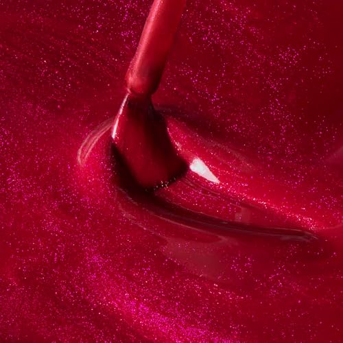 Dazzle Dry Nail Lacquer (Step 3) - Apple Of My Eye - A ruby red with magenta shimmer. Full-coverage shimmer. (0.5 fl oz)