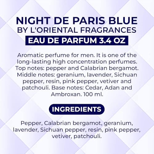 L'orientale Fragrances Collection Night De Paris Blue (100ml)