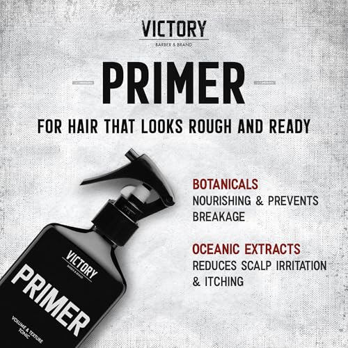 Sea Salt Thickening Spray for Men's Hair | PRIMER by Victory Barber & Brand | Made in the USA