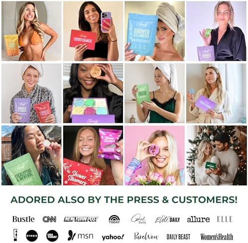 Cleverfy Eucalyptus for Shower Steamers Aromatherapy – Self-Care Shower Bombs for Sinus Relief and Nasal Congestion – 18 Tablets