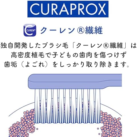 Curaprox Kids Toothbrush – Superheroes Edition 2024 | Ultra-Soft for Sensitive Gums and Teeth | 2-Pack | Orange-Purple