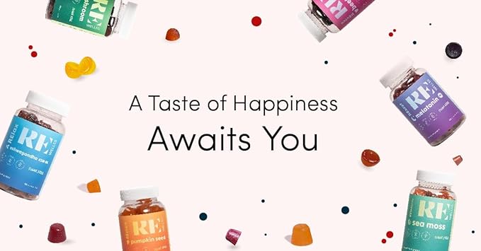 Ashwagandha & Vitamin D Gummies | Dietary Supplements | KSM 66 Ashwagandha for Calmness Support 300mg | L-Theanine Lemon Balm | Natural Herbal Non-GMO Sugar Free Gluten Gelatin Free | 1 Pack