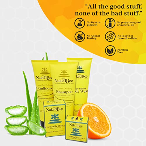 The Naked Bee Orange Blossom Honey with Ceramide 3, Serious Hand Repair Cream Lotion - 2 Pack