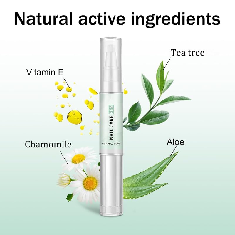 Toenail and Fingernail Repair and Care Set,2 Bottles Solution Repair and Renew Discolored and Damaged Nails as well as Thick Toenails,1 Nail Care Pen for Daily Nails Care Moisturize and Nourish