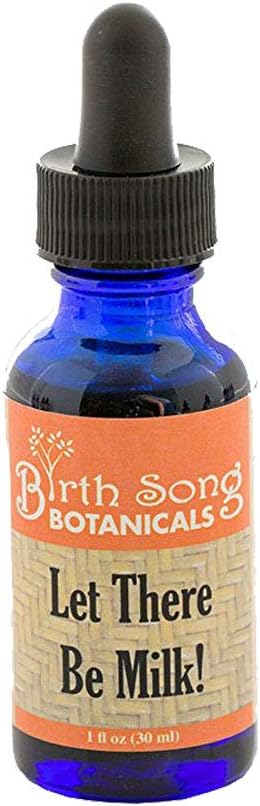 Let There Be Milk! Herbal Breastfeeding Tincture To Support Breast Milk Supply* For Lactating and Pumping Moms with Fenugreek and Goat's Rue, 1oz Bottle