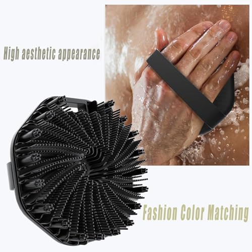 Scrubbies The Sud Bud, Silicone Body Scrubber, Scrubber for Body, Silicone Body Brush for Showering, Scrubber for Body, Bath, Shampoo and Massage 3 in 1, for All Skin Types (Blue+Pink)