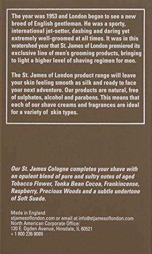St James of London Tonka & Tobacco Flower Cologne, 1.69 Fl Oz