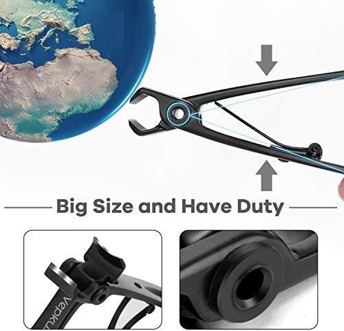 Toenail Clippers & Nail Clippers Set for Seniors - Heavy-Duty Long Handled Toenail Clippers for Thick Toenails, Men & Women | Hygienic Manicure Set with Nail Catcher & File (Black(AB))