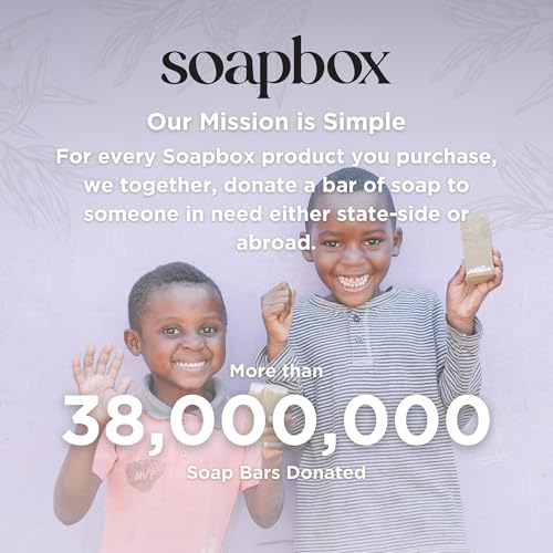 Soapbox Shampoo and Conditioner Set with Coconut Oil, Jojoba Oil, Aloe and Shea Butter to Moisturize and Nourish for All Hair Types, 1 Liter Each (Pack of 2)