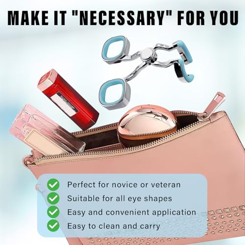 Contact Lens Applicator Tool, Eye Opener for Contacts for Easy Insertion and Removal, with Contact Lens Case, Sucker+Tweezer with Soft Tip, Blue