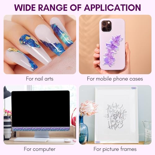 Makartt 3D Nail Foil Glue, 2Pcs 8ml Nails Transfer Gel Adhesive for Linear, Shell, Ripple Designs, UV LED Lamp Required