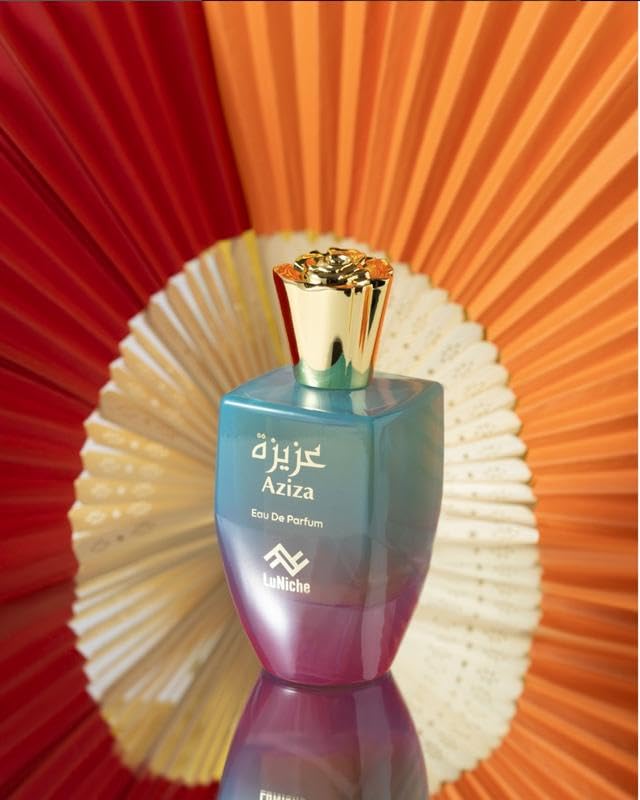Luniche Aziza Eau de Parfum 3.4 oz – Arabic Perfume for Women & Men – Unisex Arabian Fragrance – Long Lasting Dubai Perfume – Beauty Perfumes Arabes para Hombres y Mujeres
