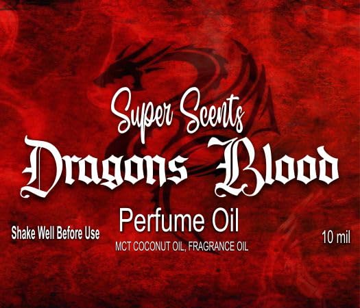 Dragons Blood Perfume Oil, Fragrance Roll On, 10ml Strong Unique Scent by Super Scents Halloween