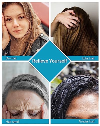 No Water Rinse Free Shampoo Caps for Camping & Home Care, Dry Hair Washing Caps for Adult & Elderly, Waterless Shampoo Shower Caps for Bedridden Patients, Microwaveable & Alcohol-Free, 5 Pack