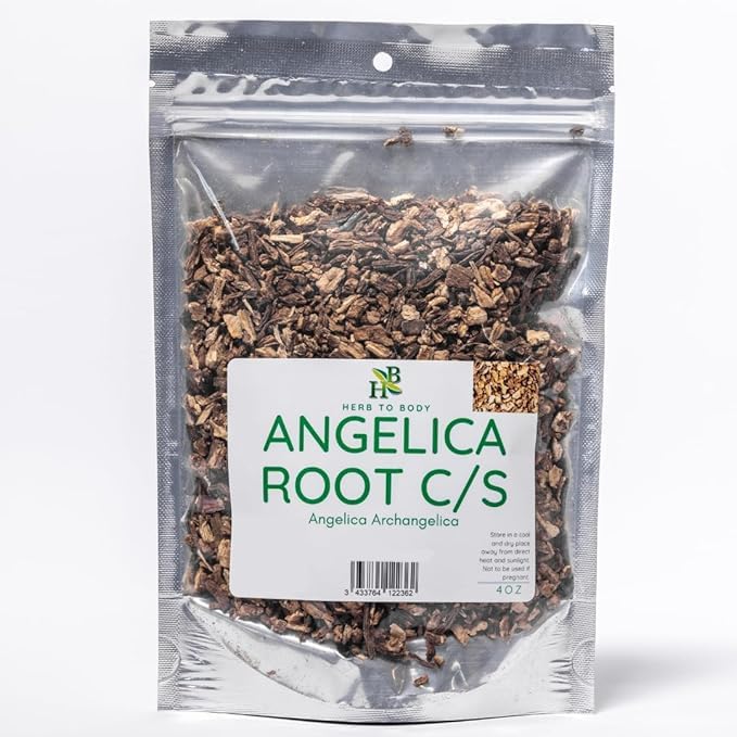 Premium Angelica Root C/S (Cut and Sifted) - 4oz | Herbal Body Support