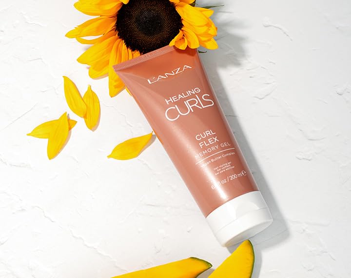 L'ANZA Healing Curls Curl Flex Memory Gel - Curl Gel for Curly Hair - Creates Strong, Long-Lasting and Touchable Hold with Sulphate Free, Paraben Free Formula