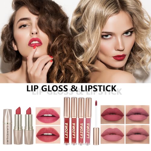 All in One Makeup Kit for Women Full Set Girl Makeup Gift Set Makeup Essentials Set Includes Foundation 18 Color Eyeshadow Palette Lipstick Eyebrow Pencil Makeup Gift Set