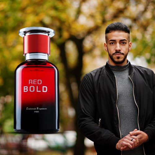 L'ORIENTALE FRAGRANCES Red Bold Eau De Parfum Spray for Men, 3.4 Ounce