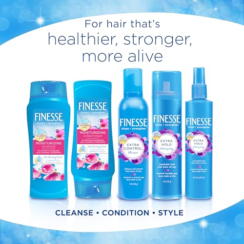 FINESSE Restore + Strengthen Moisturizing 2in1 Shampoo + Conditioner, 13 oz (Pack of 6), Moisturize & Repair Dry or Damaged Hair
