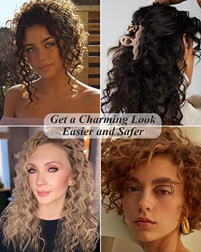 Mini Hair Crimper 1/2 Inch, Small 3 Barrel Curling Iron Hair Waver Dual Voltage for Home and Travel, Triple Ceramic Tiny Barrels Create Natural Tight Beachy Waves, Pink