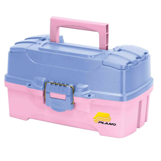 Plano 2-Tray Tackle Box with Dual Top Access, Periwinkle/Pink, One Size (620292)