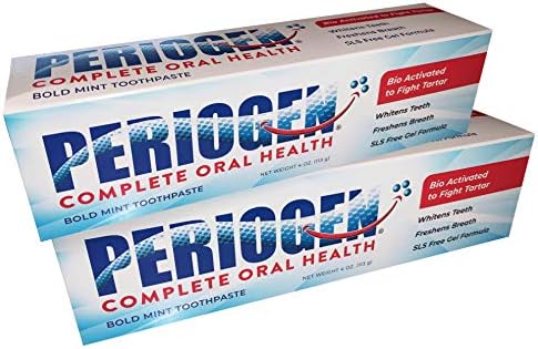 Periogen Toothpaste - Super Cleaning Plaque & Tartar Control Formula - SLS Free- 2-Pack