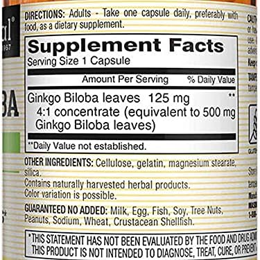 Mason Vitamins Ginkgo Biloba 500 mg 180 Gelatin Capsules per Bottle, Pack of 3 Bottles Total 540 Capsules