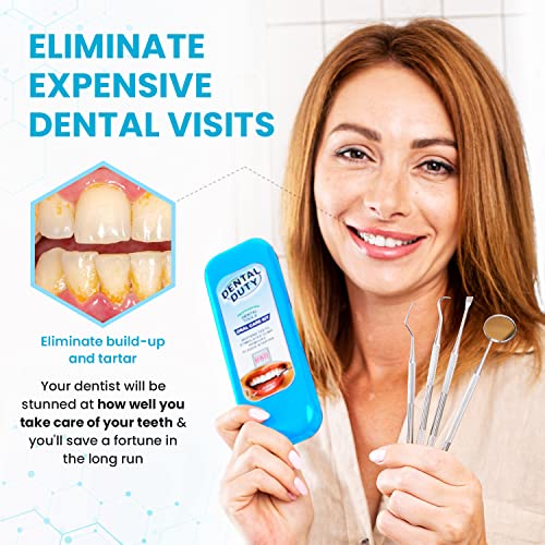 Dental Duty Dental Tools, Dental Pick for Teeth Cleaning Tools – Plaque Remover for Teeth with Teeth Cleaning Kit - Stainless Steel Dental Mirror for Teeth, Scraper and Scaler, (Aqua)