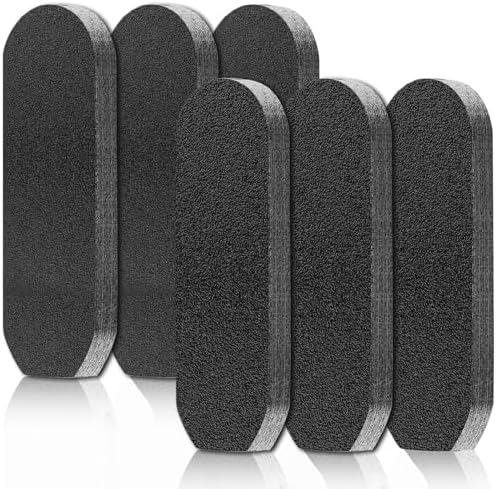 Flutesan 120 Pcs Stainless Steel Foot File Replacement Pads 120 Grit 180 Grit Pedicure Refill Pads Coarse Fine Pedicure File Refills Foot Rasp with Removable Glue for Callus Dead Skin, Black
