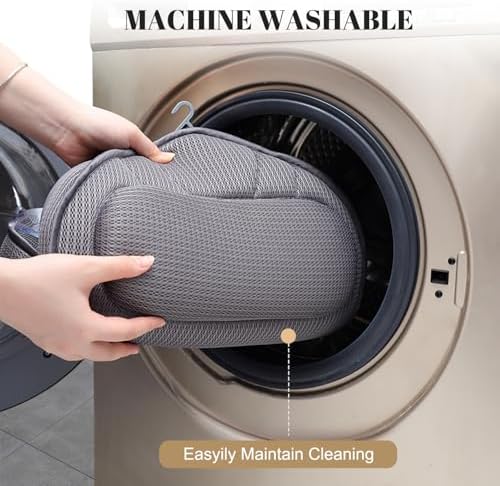 Extra Thick Bath Pillows for Tub-Luxury Bathtub Pillow for Head Neck and Back Support, Soft 4D Air Mesh Bath Pillow with Strong Suction Cups, Relaxing Bath Accessories Spa Gifts for Women