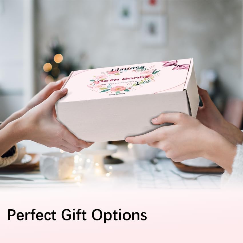 Bath Bombs Set,100g*6pcs with Lavender/Peppermint/Orange/Eucalyptus/Rose/Watermelon,Perfect for Bubble Spa,Handmade Birthday Gifts Sets for Her/Him/Wife/Girlfriend,for Christmas (PINK-6PCS)