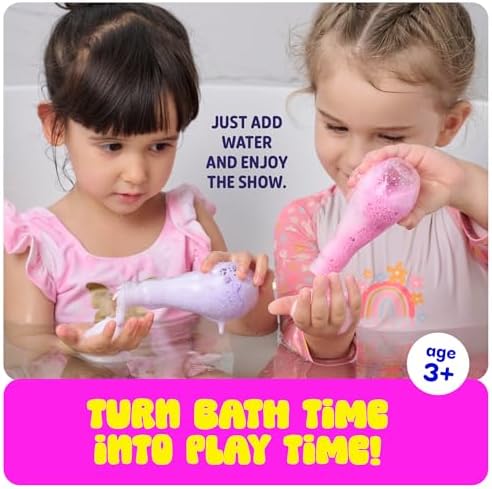 Tubby Tots Bath Potion Kits for Kids - 6 Pk - Bath Bombs for Kids - Toddler Bubble Foam Colors Fizzies - Bathtub Toys for Kid Ages 4-8 Years Old - Science Soap Potions Kit Age 3 4 5 6 7 8 - Non Toxic